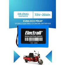 Kuba Eco Pikap Uyumlu Batarya (Standart Kapasite) Lifepo4 72V 20AH Elektrikli Otomobil Bataryası