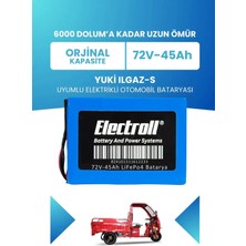 Yuki Yk-16 Ilgaz-S Uyumlu Batarya (Standart Kapasite) Lifepo4 72V 45AH Elektrikli Otomobil Bataryası