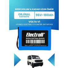 Electroll Volta V1 Uyumlu Batarya (Standart Kapasite) Lifepo4 96V 100AH Elektrikli Otomobil Bataryası