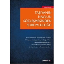  taşıyanın navlun sözleşmesinden sorumluluğu hakan şeker 2020/01