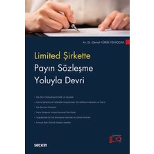  limited şirkette payın sözleşme yoluyla devri demet yürük yeniocak 1. baskı, nisan 2024