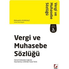 Seçkin Vergi Ve Muhasebe Sözlüğü (3.Baskı) /B Rüknettin Kumkale 40 2014/03