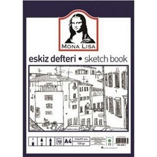 Südor Monalisa A4 Eskiz Defteri 120 gr Beyaz 50 Yaprak Çizim İçin