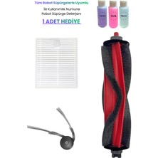 Ropalde Roborock Q8+ ( Plus ) Robot Süpürge Uyumlu Ana Fırça- Hepa Filtre - Yan Fırça- 3'lü Yedek Parça Seti