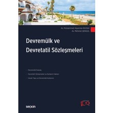  devremülk ve devretatil sözleşmeleri muhammed alparslan budak,mehmet şengül 1. baskı, nisan 2024