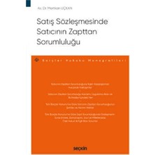  satış sözleşmesinde satıcının zapttan sorumluluğu mertkan uçkan 2022/03