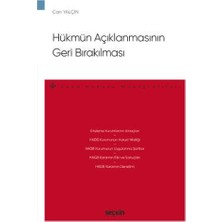 Seçkin Hükmün Açıklanmasının Geri Bırakılması - Ceza Hukuku Monografileri Can Yalçın 2021/04
