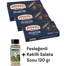 Kms Home Muni Choco Şeker Ilavesiz Bitter Çikolata Kaplı Karabuğday Patlağı 50 gr x 3 Adet