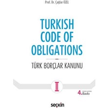  turkish code of obligations türk borçlar kanunu 4.baskı çağlar özel 2021/09