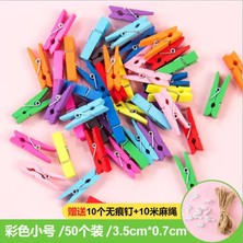 SHC4200 Renkli Büyük Boy Ahşap Mandal