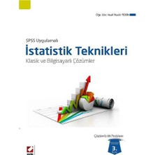 Seçkin Spss Uygulamalı İstatistik Teknikleri 3.Baskı Vasfi Nadir Tekin 9 2014/03