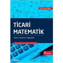 Seçkin Ticari Matematik (R.Yayar) 3.Baskı Rüştü Yayar 2016/10