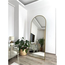 Effe Yapı Dekor 180 x 70 cm Gold Oval Ayaklı Boy Aynası
