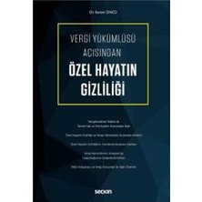  vergi yükümlüsü açısından özel hayatın gizliliği kerem öncü 1 2019/07