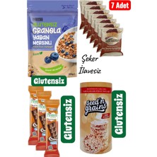Kms Home Diyet Paketi Granola Hurmalı Bisküvi Glutensiz Çikolata Karabuğday Patlağı 12 Parça