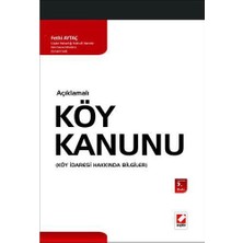  açıklamalı köy kanunu, köy ıdaresi hakkında bilgiler (5.baskı) fethi aytaç 2 2009/05