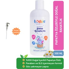 Todbie 500 ml Bebek Saç & Vücut Şampuanı, Yeni Doğan, Göz Yakmayan,Boyasız,Alkolsüz,Parabensiz,Sles içermeyen