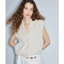 İpekyol Vatkalı raw edge yelek IS1260007039030