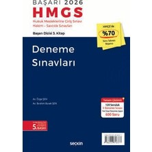 Seçkin Başarı - HMGS Deneme Sınavları Hukuk Mesleklerine Giriş Sınavı Hakim - Savcılık Sınavları Av. Özge Şen,Av. İbrahim Burak Şen 5. Baskı, Şubat 2026