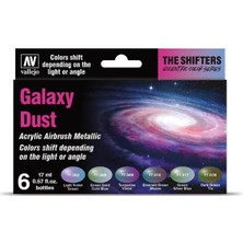 6X17 Ml. Galaxy Dust Shifter Serisi Maket Boyası Seti, Vallejo 77092