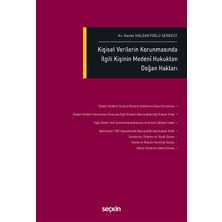  kişisel verilerin korunmasında ılgili kişinin medenî hukuktan doğan hakları av. hande nalbantoğlu serbest 1. baskı, ocak 2026