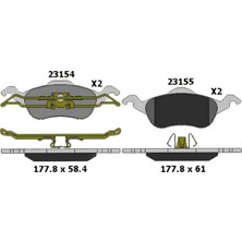 Ford Focus Ön Disk Fren Balata 1998-2005