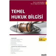  temel hukuk bilgisi prof. dr. halil kalabalık,doç. dr. doğa ekrem doğancı 15. baskı, eylül 2025