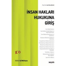  ınsan hakları hukukuna giriş prof. dr. halil kalabalık 6. baskı, eylül 2024