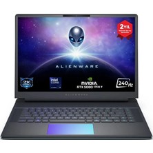 Dell Alienware 16 Area-51 AA16250 Ultra 9 275HX 64GB 2tb SSD 16GB RTX5080 175W 16 Wqxga 240Hz Windows 11 Pro Ingilizce Klavye