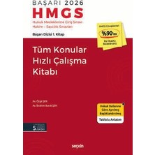 Seçkin BAŞARI - HMGS Tüm Konular Hızlı Çalışma Kitabı Başarı Dizisi 1. Kitap Av. Özge Şen,Av. İbrahim Burak Şen 5. Baskı, Şubat 2026