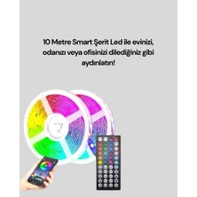 Masa Dostu Sese Duyarlı 10M Smart Şerit LED Ios Android Kontrollü Rgb Işık Tdms-07