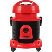 Fantom Eco Wd 2750-S Islak Kuru Elektrikli Süpürge 7 lt Toz Haznesi ile Güçlü Temizlik Kırmızı-Siyah
