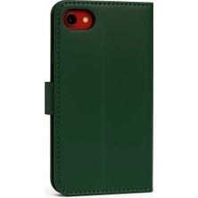 Derin Stok Iphone 7 S Kapaklı Kılıf - Yeşil