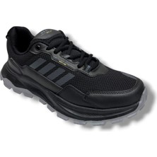 Best Of 2045-26 Anorak Deri Anatomik Erkek Sneaker Siyah Füme