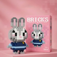 Derin Stok Bricks Zootropolis Judy Hopps Mini Tavşan Figürü