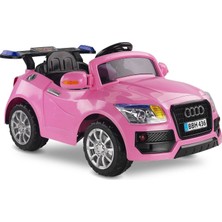 Babyhope Audi Yarış Arabası 12 V Akülü Araba 436 Tek Kişilik 30 kg Taşıma Kapasitesi Özellikli Pembe