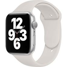 Quse Apple Watch Series SE/11/10/9/8/7/6/5/4/3 46mm-45mm-44mm Uyumlu S/M Spor Silikon Kordon Yıldız Işığı