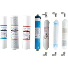 Aquafly Su Arıtma Filtresi 7 Filtre 10 Aşama Arıtıcı Filtresi Yedek 10' Açık Kasa Uyumlu