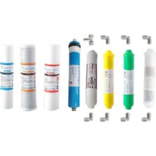 Aquafly Su Arıtma Filtresi 8li Takım Arıtıcı Filtresi 4in1 10" Açık Kasa Uyumlu