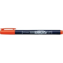 Tombow Fudenosuke Brush Pen Fırça Uçlu Kalem Sert Uç - Turuncu