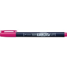 Tombow Fudenosuke Brush Pen Fırça Uçlu Kalem Sert Uç - Pembe