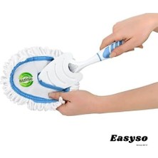 Soft On Mikrofiber Toz Alıcı Pratik Ergonomik Yer Silme - Duvar Silici - Lavabo/klozet Temizleyici El Boy Çok Renkli Püsküllü Değiştirilebilir Kokulu Temizlik Bezi Mix EASYSO3460