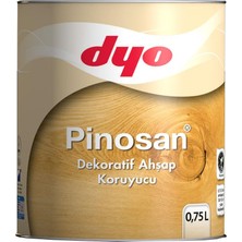 Dyo Pinosan Dekoratif Ahşap Koruyucu 0,75 lt Şeffaf Mat Renkli Uzun Ömürlü Koruma