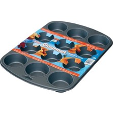 Kaiser Gourmet Muffin Kalıbı 12'li  Yapışmaz Yüzey ile Mükemmel Muffinler İçin