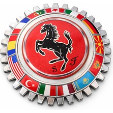 Mega Oto Market Şahlanan At Logolu Tırtıl Arma Dekoratif – Spor Otomobil Koleksiyon Dekoru