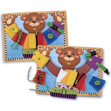Melissa & Doug Ahşap Temel Beceri Geliştirme Tahtası