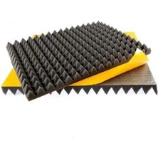 Ses Yalıtm Akustik Piramit Süngeri Kendinden Yapışkanlı 40MM 50X50 50 Adet