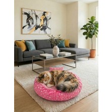 Patiderm Çift Taraflı Kedi & Köpek Yatağı Ispanyol Model - Pembe