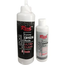 Rich Epoxy Crystal Reçine Seti Sanatsal Malzeme Ultra Clear Özellikler ile