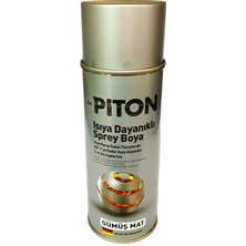Piton Isıya Dayanıklı Spey Boya 400 ml Gümüş Mat
